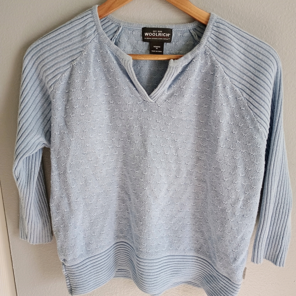Woolrich Women's Light Blue Sweater